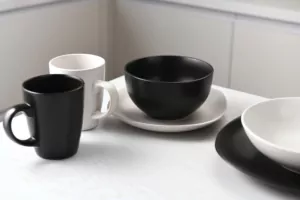 Ardesto Dinner plate Molize, 27х27cm, ceramics, square, black