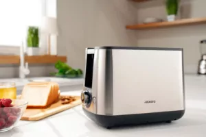 Тостер Ardesto Steel Collection 800Вт, металл/пластик, серебристый-черный