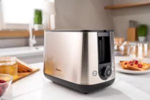 Тостер Ardesto Steel Collection 800Вт, металл/пластик, серебристый-черный