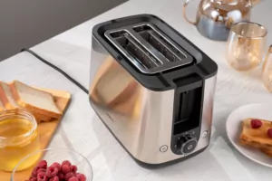 Тостер Ardesto Steel Collection 800Вт, металл/пластик, серебристый-черный