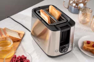 Тостер Ardesto Steel Collection 800Вт, металл/пластик, серебристый-черный