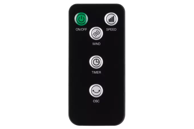 Вентилятор ARDESTO колонный, 90см, 50Вт, пульт ДУ, дисплей, черно-белый