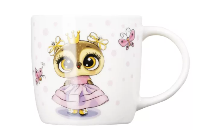Набор детской посуды ARDESTO Princess owl 3 пр., фарфор AR3453OS