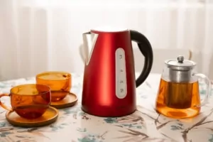 Ardesto electric kettle EKL-F300R, 1.7L, metal, Strix, red