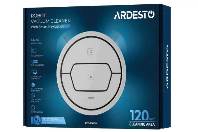 Robotic vacuum cleaner ARDESTO RVC-S1300W