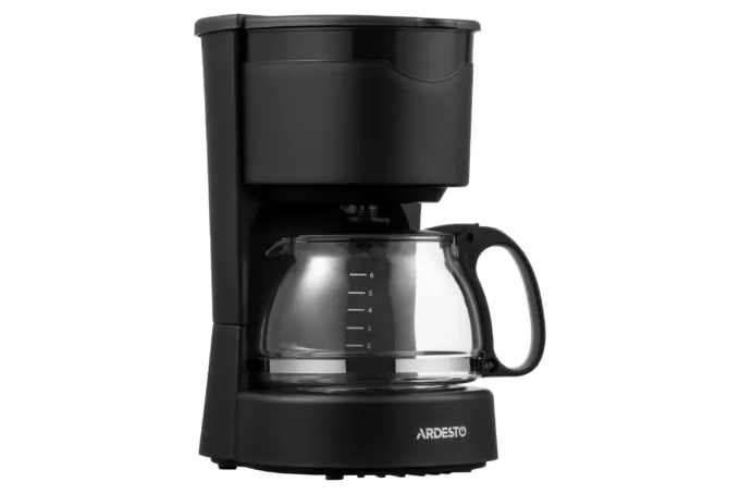 Ardesto coffee maker drip 0.6l, ground, silver-black
