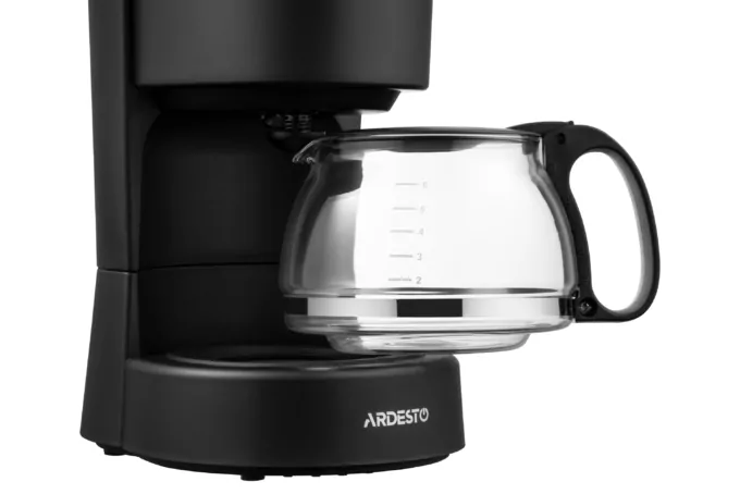 Ardesto coffee maker drip 0.6l, ground, silver-black