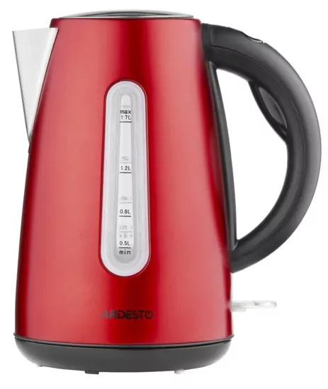 Ardesto electric kettle EKL-F300R, 1.7L, metal, Strix, red
