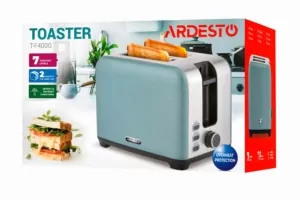 Тостер Ardesto Mint Harmony 800Вт, метал, м’ятно-сріблястий