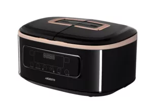 Ardesto multicooker, 900W, bowl-2х1.5l, electronic control, recipes book, 2 bowls, plastic, black