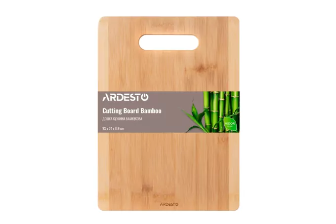 ARDESTO Дошка кухонна Midori, 33*24*0.9 см, бамбук