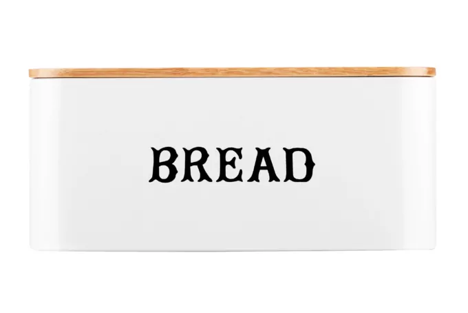 Хлебница ARDESTO Midori, металл/бамбук, белая AR4230MW