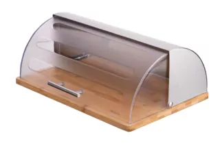 Bread bin ARDESTO Gemini, stainless steel/plastic/bamboo AR4239BS