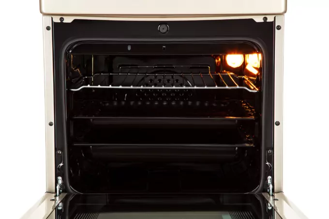 Плита ARDESTO комбі, 52л, 50×60см, конвекція, чавун, підсвічування, форсунки LPG (підключення газового балона), сріблястий