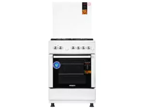 Плита ARDESTO комби, 64л, 60×60см, конвекция, чугун, подсветка, форсунки LPG (подключение газового баллона), съемные направляющие, белый