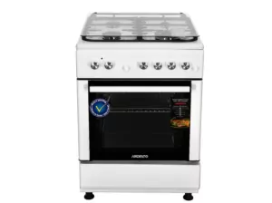 Плита ARDESTO комби, 64л, 60×60см, конвекция, чугун, подсветка, форсунки LPG (подключение газового баллона), съемные направляющие, белый