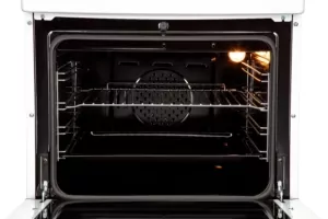 Плита ARDESTO комби, 64л, 60×60см, конвекция, чугун, подсветка, форсунки LPG (подключение газового баллона), съемные направляющие, белый