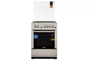 Плита ARDESTO комби, 64л, 60×60см, конвекция, чугун, подсветка, форсунки LPG (подключение газового баллона), съемные направляющие, серебристый