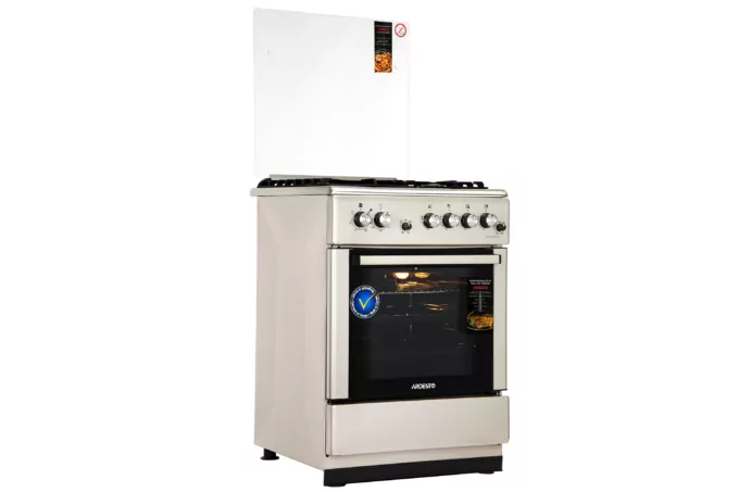 Плита ARDESTO комби, 64л, 60×60см, конвекция, чугун, подсветка, форсунки LPG (подключение газового баллона), съемные направляющие, серебристый