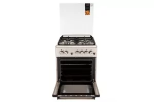 Плита ARDESTO комби, 64л, 60×60см, конвекция, чугун, подсветка, форсунки LPG (подключение газового баллона), съемные направляющие, серебристый