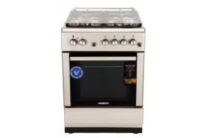 Плита ARDESTO комби, 64л, 60×60см, конвекция, чугун, подсветка, форсунки LPG (подключение газового баллона), съемные направляющие, серебристый