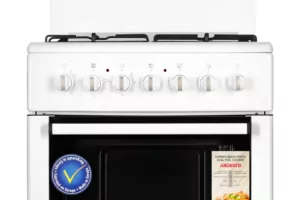 Плита ARDESTO комби 3 газ + 1 электро, 64л, 60×60см, подсветка, форсунки LPG (подключение газового баллона), съемные направляющие, белый