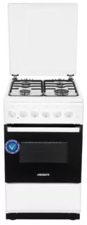 Cooker ARDESTO combined, 52L, 50x60cm, LPG conversion set (gas cylinder connection), white