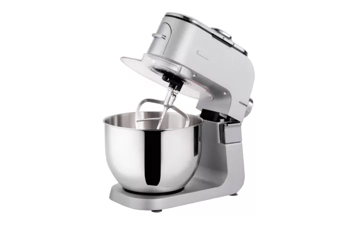 Кухонна машина Ardesto 1500Вт, чаша-метал, корпус-метал, насадок-10, сріблясто-сірий