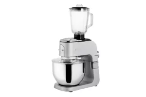 Кухонна машина Ardesto 1500Вт, чаша-метал, корпус-метал, насадок-10, сріблясто-сірий