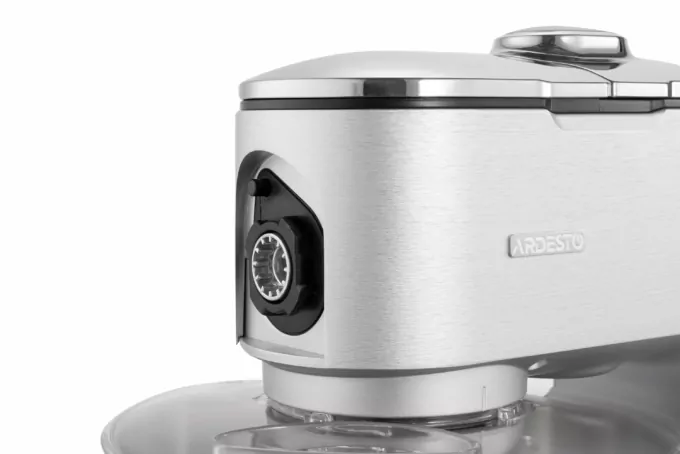 Кухонна машина Ardesto 1500Вт, чаша-метал, корпус-метал, насадок-10, сріблясто-сірий