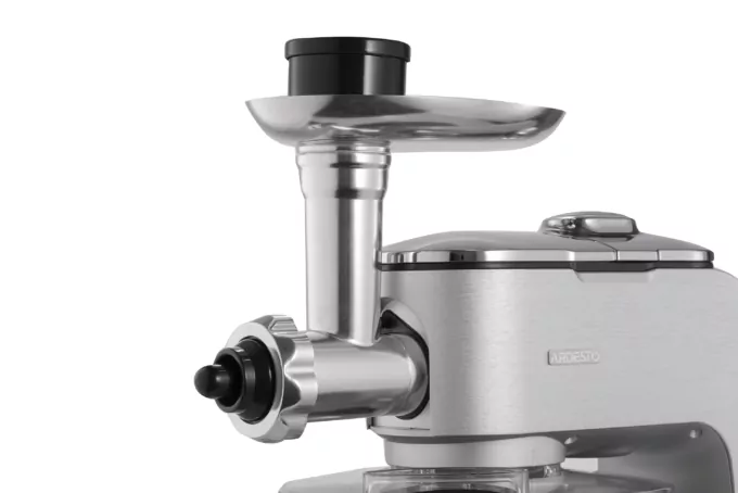 Кухонна машина Ardesto 1500Вт, чаша-метал, корпус-метал, насадок-10, сріблясто-сірий