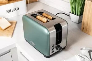 Тостер Ardesto Mint Harmony 800Вт, метал, м’ятно-сріблястий