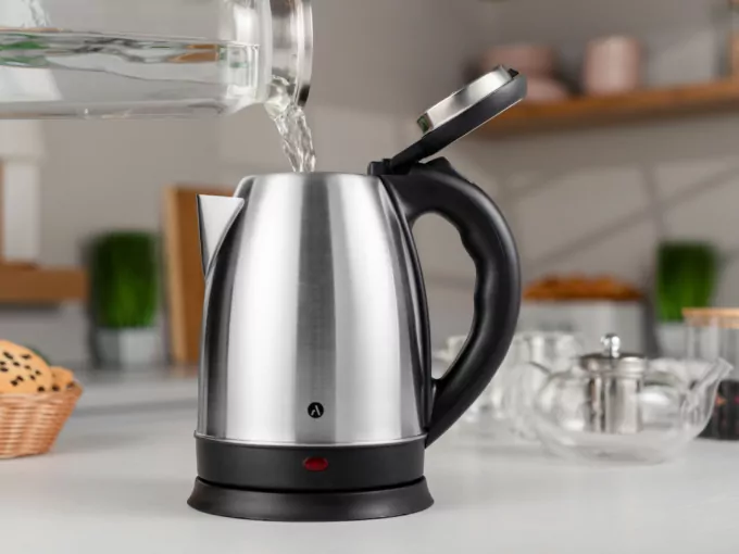 Ardesto electric kettle, 1.8L, metal, silver