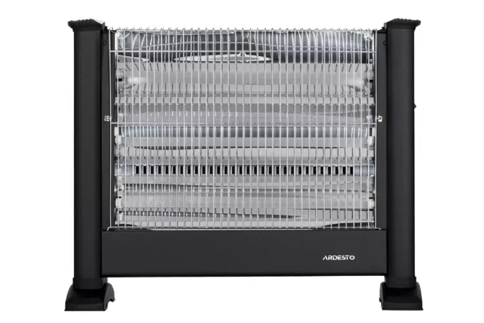 Infrared heater ARDESTO quartz, 15m2, 1650w, mechanical control, floorstanding, black