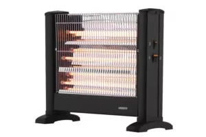 Infrared heater ARDESTO quartz, 15m2, 1650w, mechanical control, floorstanding, black