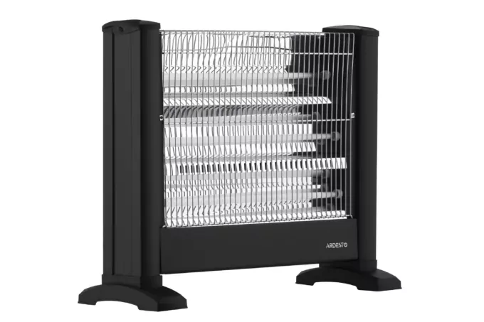 Infrared heater ARDESTO quartz, 15m2, 1650w, mechanical control, floorstanding, black