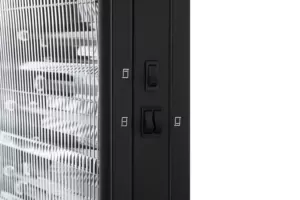 Infrared heater ARDESTO quartz, 15m2, 1650w, mechanical control, floorstanding, black