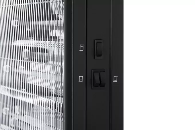 Infrared heater ARDESTO quartz, 15m2, 1650w, mechanical control, floorstanding, black