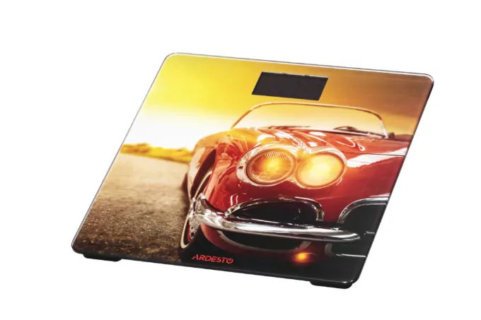 Весы ARDESTO напольные Car, 150кг, AAAx2 в компл, стекло, многоцветные