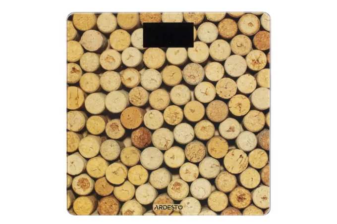 Scales ARDESTO for floor Cork, 150kg, AAAx2 included, glass, multi-colored