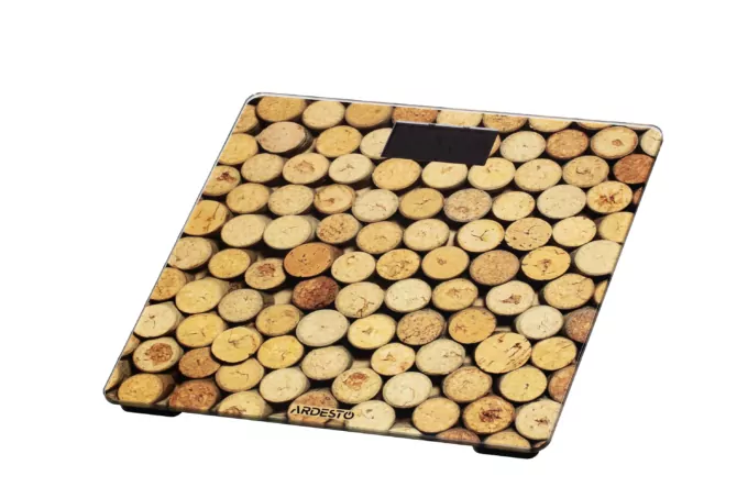 Scales ARDESTO for floor Cork, 150kg, AAAx2 included, glass, multi-colored