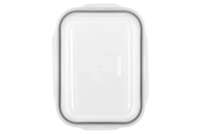 Ardesto Food storage container Gemini 1l, borosilicate glass, plastic, rectangular, transparent