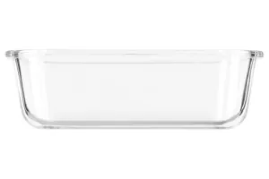 Ardesto Food storage container Gemini 1l, borosilicate glass, plastic, rectangular, transparent