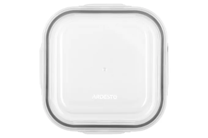 Ardesto Food storage container Gemini 1.2l, borosilicate glass, plastic, square, transparent