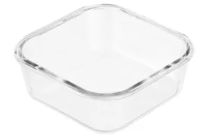 Ardesto Food storage container Gemini 1.2l, borosilicate glass, plastic, square, transparent