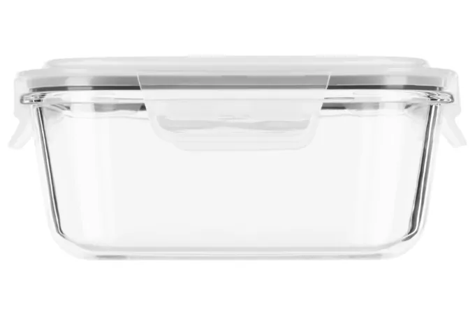 Ardesto Food storage container Gemini 1.2l, borosilicate glass, plastic, square, transparent