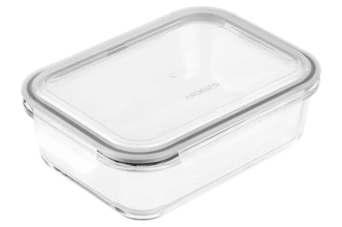 Контейнер для зберігання харчових продуктів ARDESTO Gemini, 1.5л, боросилікатне скло, пластик, прямокутний, прозорий