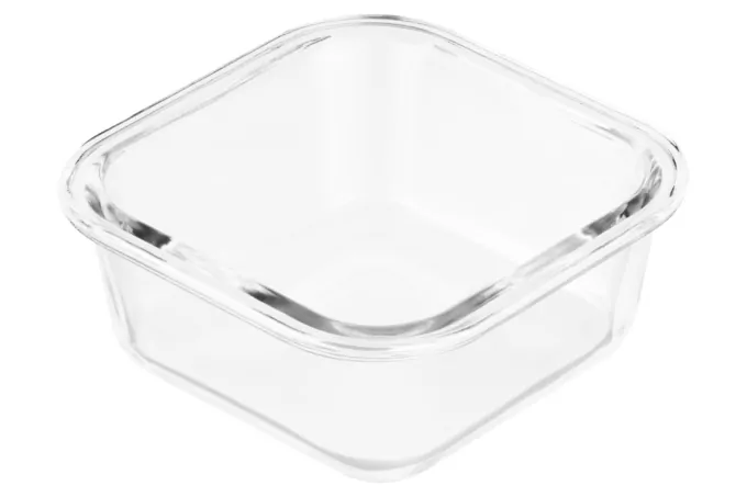 Контейнер для зберігання харчових продуктів Ardesto Gemini, 0.3л, боросилікатне скло, пластик, квадратний, прозорий