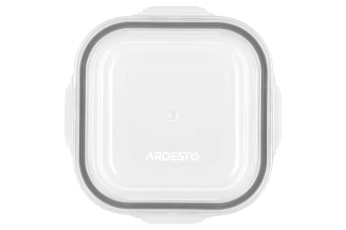 Контейнер для хранения пищевых продуктов Ardesto Gemini, 0.5л, боросиликатное стекло, пластик, квадратный, прозрачный
