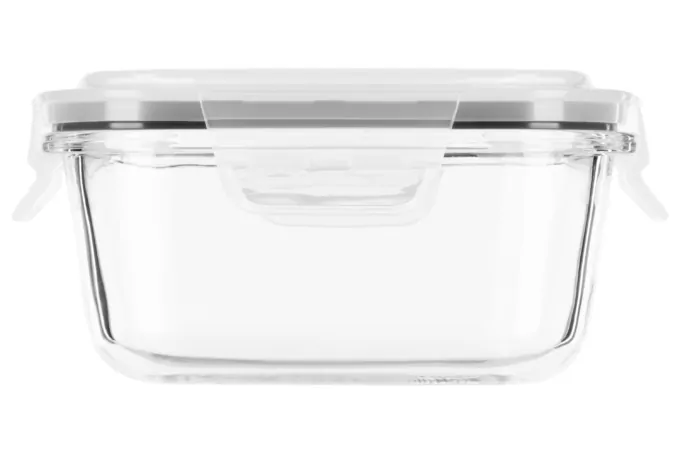 Контейнер для хранения пищевых продуктов Ardesto Gemini, 0.5л, боросиликатное стекло, пластик, квадратный, прозрачный